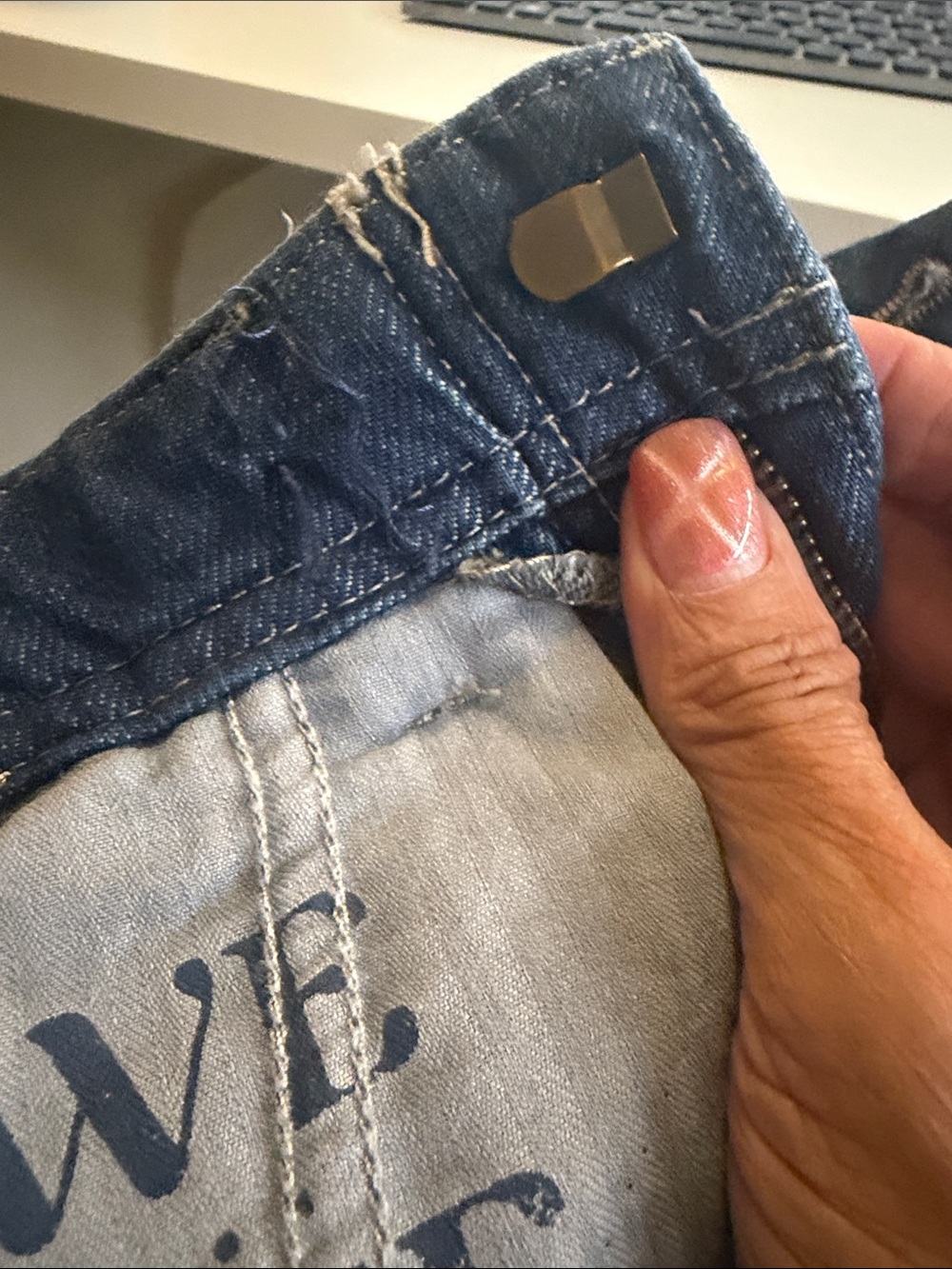 We The Free Wide Leg High-Rise Denim Jeans 25 Boho Cottagecore Staple Comfort - Picture 5 of 5